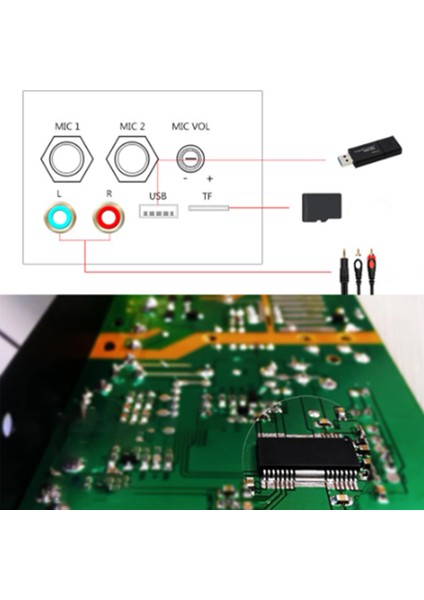 12V 24V Bluetooth Amplifikatör Kurulu 30-120W Hifi Çift Mikrofon Arayüzü Araba Subwoofer Amplifikatör Modülü (Abd Tak) (Yurt Dışından)