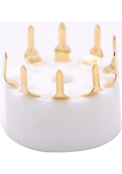 10 Adet Seramik 9pin B9A Pcb Dayanağı Tüp Soketi 12AX7 12AT7 12AU7 6dj8 ECC82 5670 6922 Hifi Ses Vintage Amp Altın (Yurt Dışından)