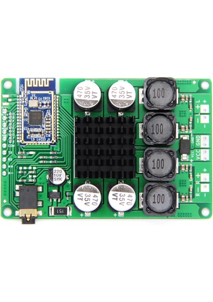 Bluetooth 5.0 Amplifikatör Kartı 2X50W Line-In Ses Girişi Desteği Seri Port Desteği Isim Değiştirme Şifresi (Şifreli) (Yurt Dışından)