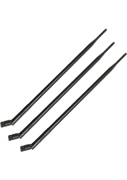 3pcs 9dbi Rp-Sma Çift Bant 2.4ghz 5ghz Yüksek Kazançlı Wifi Yönlendirici Kablosuz Eğimli Anten (Yurt Dışından)