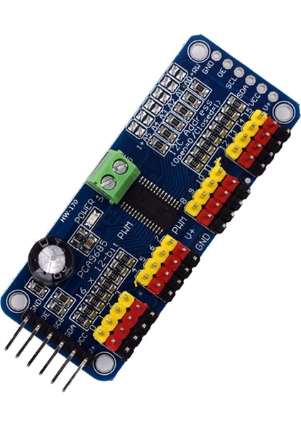 (170)16CH Pwm/servo/servo Sürücü Kartı Denetleyicisi Iıc PCA9685 (Yurt Dışından)