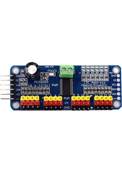 (170)16CH Pwm/servo/servo Sürücü Kartı Denetleyicisi Iıc PCA9685 (Yurt Dışından)