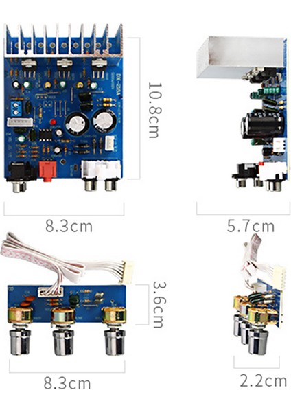TDA2030 15W+15W+30W 2.1 Kanal Amplifikatör Ses Kartı Subwoofer Amplifikatör Bas Çıkışı Hoparlör Dıy Çift AC12-15V (Yurt Dışından)