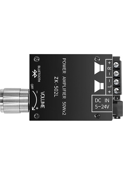 ZK-502L Modül 5.0 Bluetooth 2 x 50W Dijital Güç Amplifikatörü Kartı Hıfı Ateş Yüksek Güç 2.0 Stereo Geliştirme (Yurt Dışından)