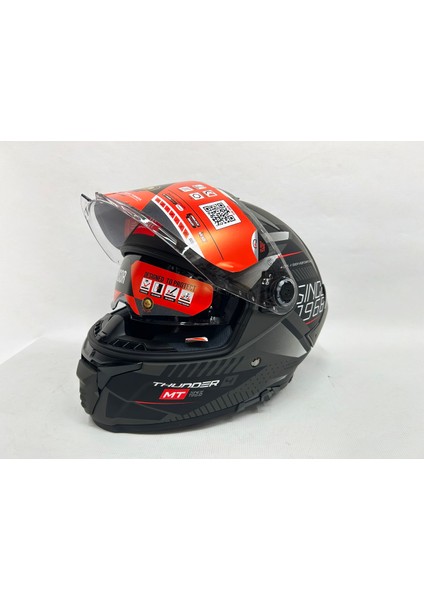 Thunder 4sv Luminence D1 Şefaf Vizörlü Mat Renk - Güneş Vizörlü fiyatları