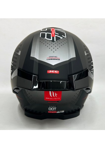 Thunder 4sv Luminence D1 Şefaf Vizörlü Mat Renk - Güneş Vizörlü