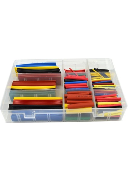 Isı ile 1/2 Daralan Makaron Kutulu Set - 328 Parça