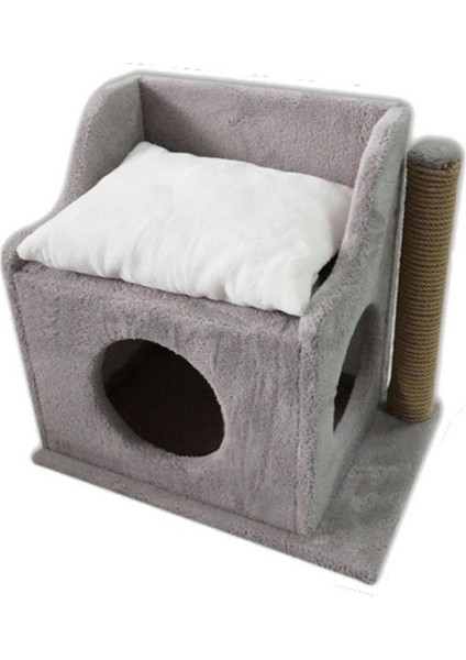 Teraslı Kedi Tırmalama Evi