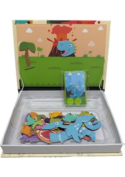 Çocuklar Için Erken Eğitim Oyuncakları Bulmaca Manyetik Puzzle Kitabı (Yurt Dışından)