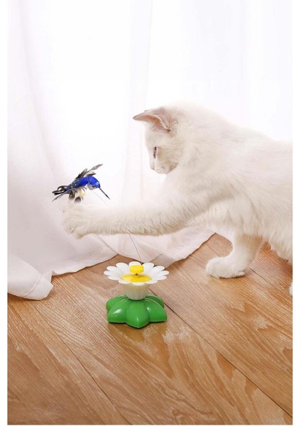 Hareketli Kedi Oyuncağı Dönen Kuş Başlıklı ( Pille Çalışır) fırsatları