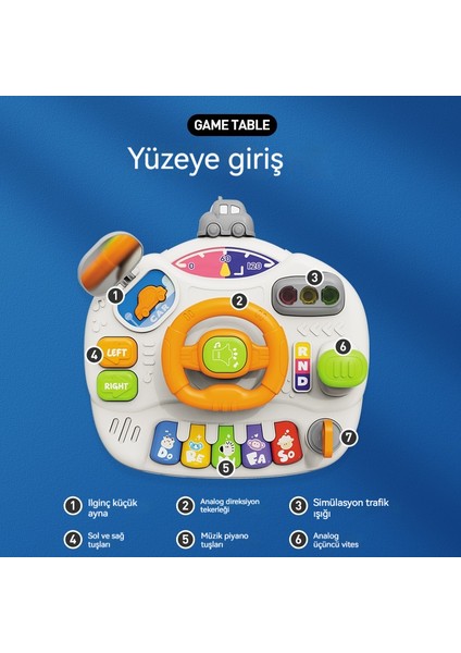 Çocuklar Için Çok Fonksiyonlu Puzzle Oyunu Masa Oyuncak (Yurt Dışından)
