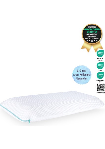 Visco Kids Pillow 66X33X6 Cm, Beyaz