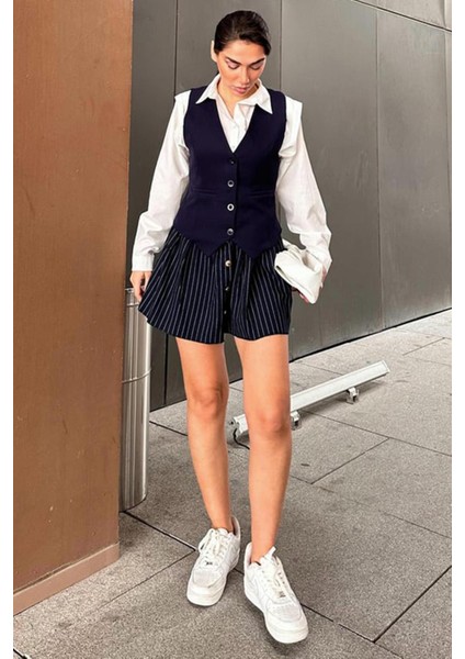 Lacivert Kadın Yelek MG2332 fiyatları