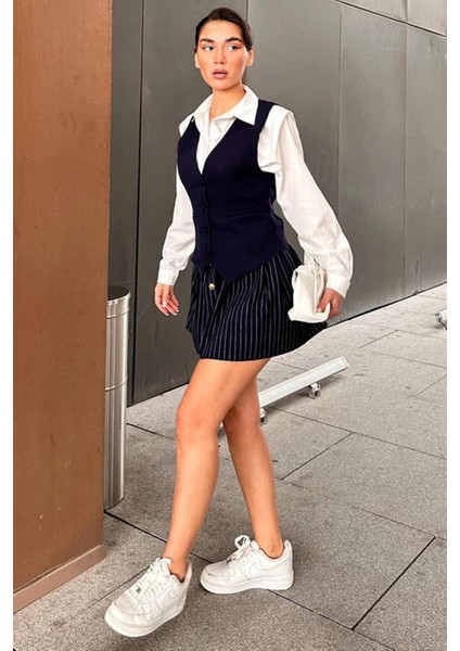 Lacivert Kadın Yelek MG2332 fırsatları