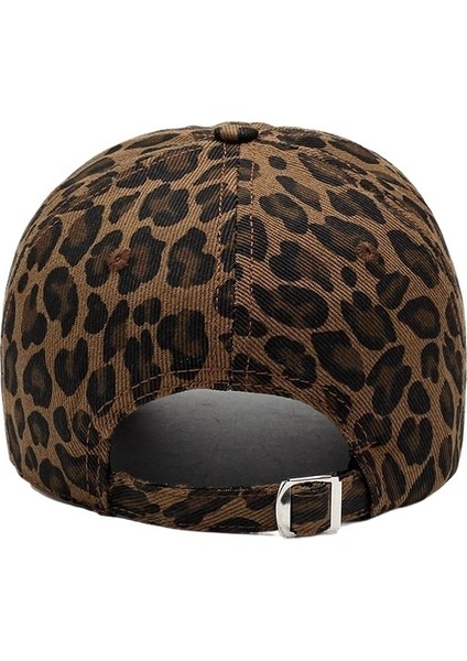Moda Kişiliği Delik Leopar Desenli Beyzbol Şapkası Bahar ve Yaz Yıkanmış Pamuklu Kalkan Şapkası Rahat Şapka (Yurt Dışından) modelleri