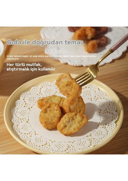 Mutfak Yağ Emici Kek Çiçek Tabanı Pizza Kızarmış Yemek Dantel Kağıt Tabak (Yurt Dışından) fırsatları