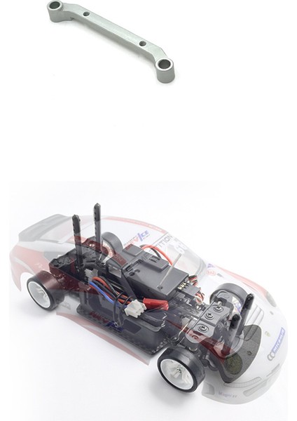 Mini-Q 1/28 Rc Drift Araba Yükseltme Parçaları Için Metal Arka Tekerlek Kupası Montajı, Gümüş (Yurt Dışından)