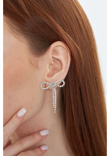 Zirkon Taşlı Fiyonk Küpe, Sallantılı Küpe, Abiye Küpe modelleri