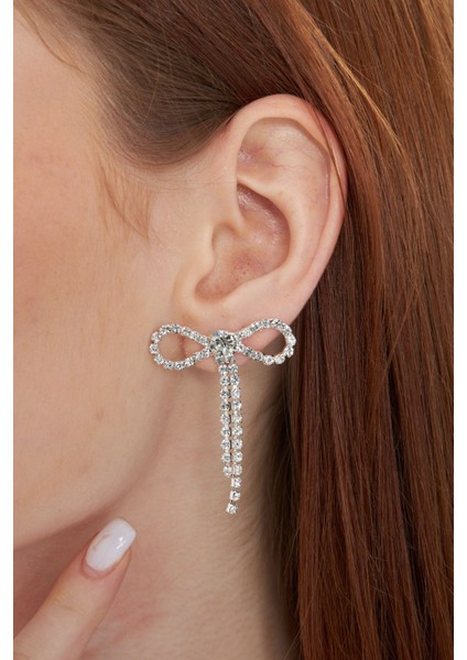 Zirkon Taşlı Fiyonk Küpe, Sallantılı Küpe, Abiye Küpe fırsatları