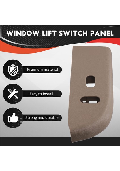 Araba Yolcu Tarafı Cam Kilidi Kaldırma Anahtarı Paneli Trim Kapağı 2L1Z-14524-AA Ford Expedition 2003-2006 Lhd Bej (Yurt Dışından) fırsatları