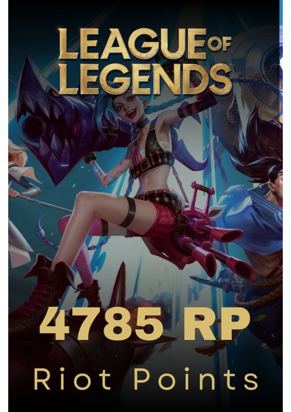 League Of Legends 4785 RP Riot Cash
