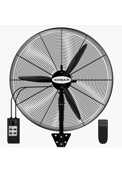 Ksv-Dk750 Vantilatör 75 Cm Duvar Tipi Uzaktan Kumandalı