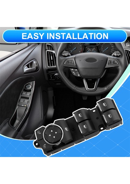 Araba FL3Z-14529-DA Elektrikli Cam Kontrol Anahtarı FL3Z14529DA Ford Edge 2015-2016 Expedıtıon 2018-2021 Için (Yurt Dışından) fırsatları