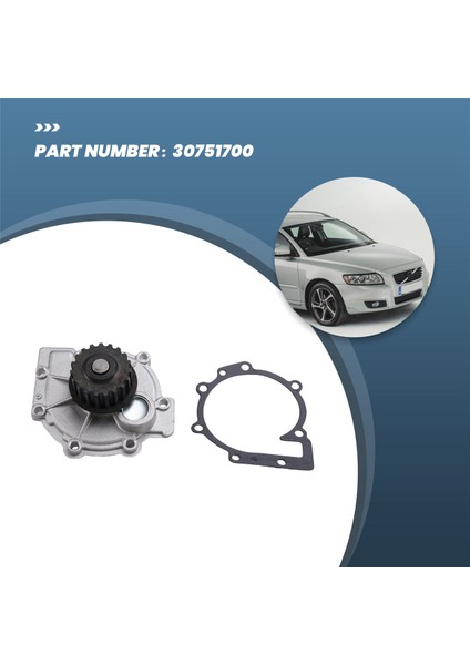 30684432 Volvo 850 C30 C70 S80 V50 XC70 XC90 S60 S40 V70 V40 S70 Için Araba Motoru Su Pompası 30751700 (Yurt Dışından) modelleri