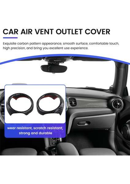 Araba Hava Havalandırma Çıkış Kapağı Klima Trim Kapak Halkası Mini Cooper R54 R56 Clubman R55 Crossover R60 (Yurt Dışından)