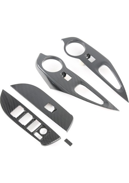 Araba Cam Anahtarı Paneli Kapağı Cam Kaldırma Kontrol Trim Sticker Toyota Corolla Cross 2020 Lhd Karbon Fiber (Yurt Dışından) modelleri