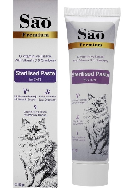 Sterilised Kısırlaştırılmış Kediler İçin Paste 100 Gr