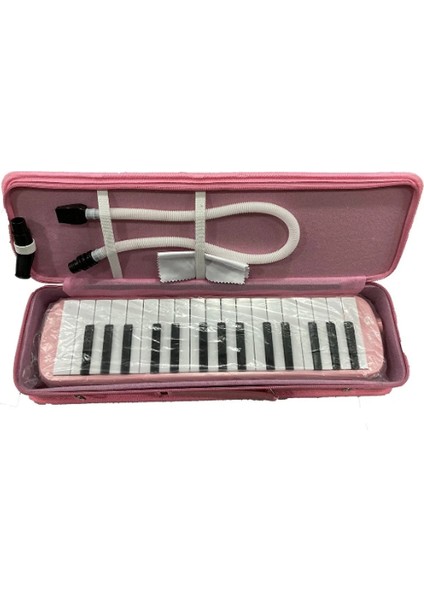 32 Tuş Lüks Çantalı Melodika Pastel Renk Pembe fiyatları