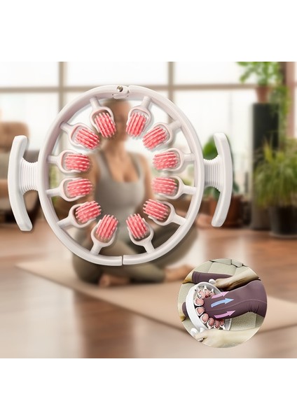 12 Yuvarlak Ev Yoga Bacak Halkası Klips Bacak Silindiri Baldır Masajı (Yurt Dışından)
