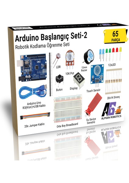 65 Parça Arduino Uno Robotik Kodlama Başlangıç Seti-2