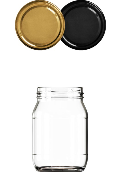 190 ml Metal Kapaklı Konserve Kavanozu 190 cc Şeffaf Bebek Mama Kavanoz 20 Adet