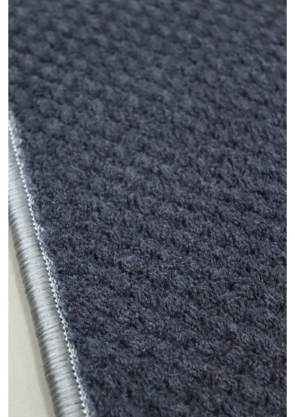 Boncuk Antrasit Rengi Kaymaz Tabanlı Kesme Kabartmalı Salon Koridor Mutfak Hali fırsatları