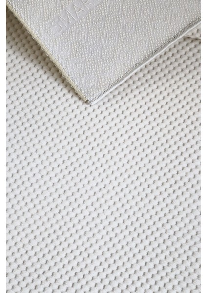 Boncuk Fildişi Rengi Kaymaz Tabanlı Kesme Kabartmalı Salon Koridor Mutfak Hali modelleri