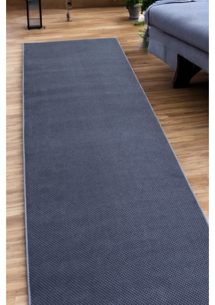 Boncuk Antrasit Rengi Kaymaz Tabanlı Kesme Kabartmalı Salon Koridor Mutfak Hali fiyatları