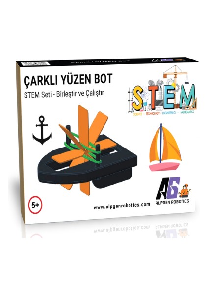 Stem Suda Yüzen Bot Seti - Çocuklar Için Eğitici ve Eğlenceli Bilim Seti!