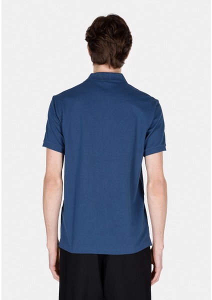 Regular Fit Polo Yaka Düz Erkek Mavi Kısa Kol Tişört CL1073960 fiyatları