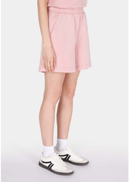 Regular Fit Orta Bel Düz Kadın Pembe Şort CL1073155
