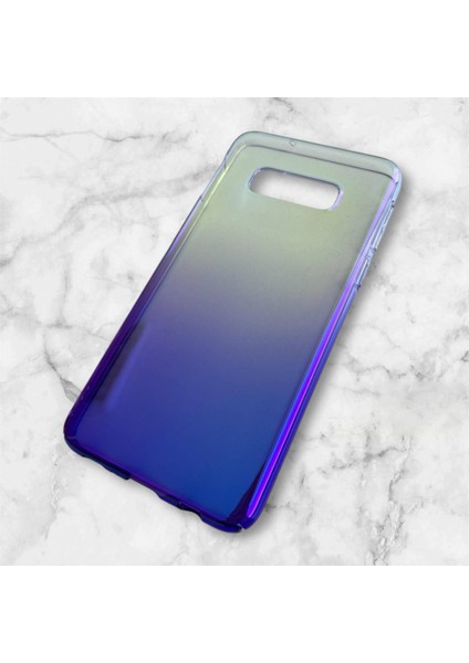 Galaxy S10E Kılıf Parlak Sert Renkli Transparan Kapak