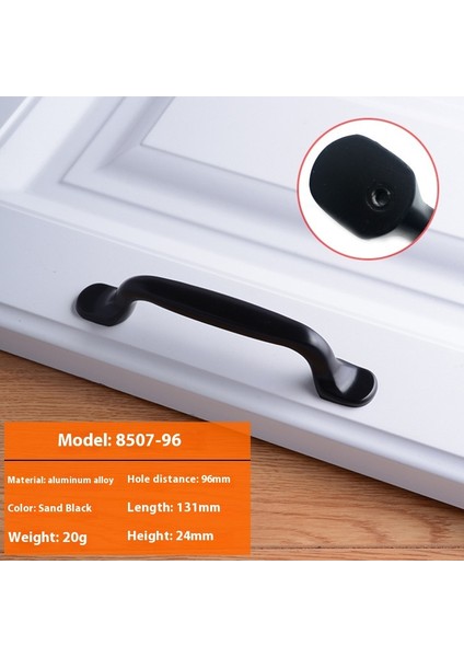 Dolap Kapağı Için Siyah Alüminyum Kulp Çekmece Dolap Kolu (Yurt Dışından)