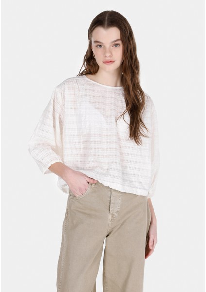 Regular Fit Kadın Beyaz Gömlek CL1073120