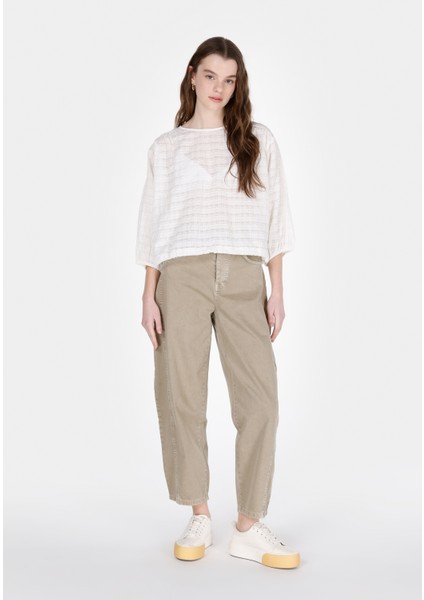 Regular Fit Kadın Beyaz Gömlek CL1073120