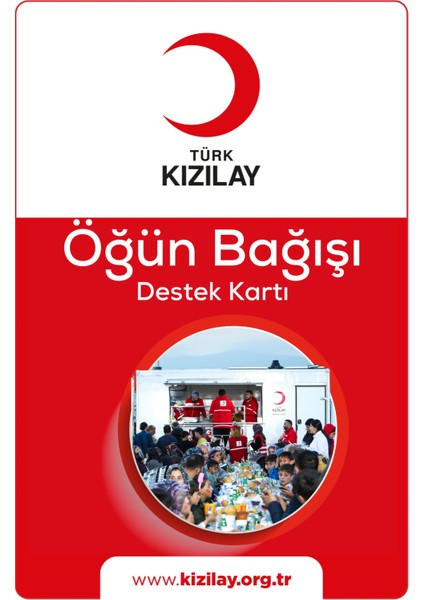 Öğün Bağışı Dijital Destek Kartı