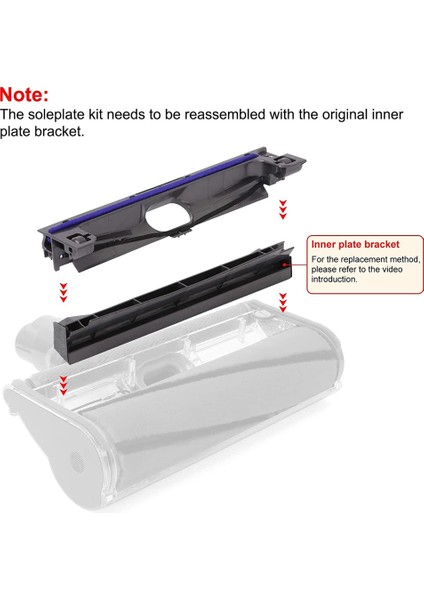 Elektrikli Süpürge Fırçası Alt Kapak Dyson V6 V7 V8 V10 V11 Zemin Fırçası Rulo Kafası Alt Taban Yumuşak Peluş Şeritler (Yurt Dışından) indirimleri