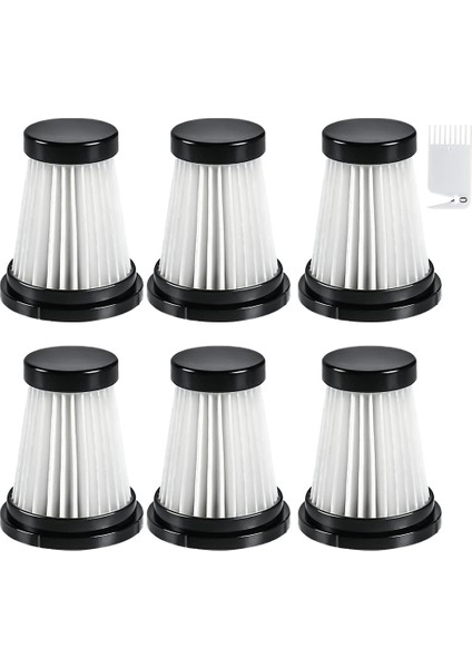 Moosoo K12 / K12 Pro / K13 Elektrikli Süpürge ve Genius Invictus One 1.0/2.0 El Tipi Elektrikli Süpürge Için 6 Hepa Filtre (Yurt Dışından)