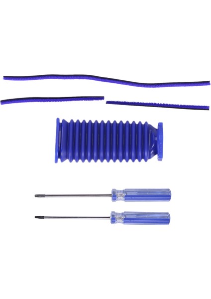 Dyson V7 V8 V10 V11 Elektrikli Süpürge Yumuşak Silindir Kafası Yumuşak Peluş Şerit, Silindir Emme Mavi Hortum (Yurt Dışından)