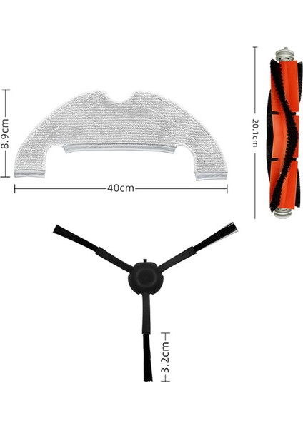 Ana Yan Fırça Paspas Bez Toz Torbası Değiştirme Xiaomi Dreame Bot Z10 Pro Robotik Elektrikli Süpürge Yedek Parça (Yurt Dışından)
